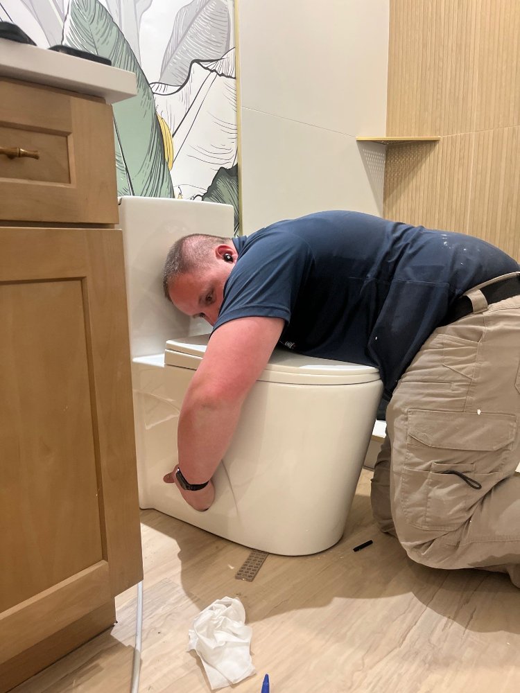 Professional bathroom plumbing installation completed as part of a RemodelCo basement renovation in Daybreak, UT.-optimized