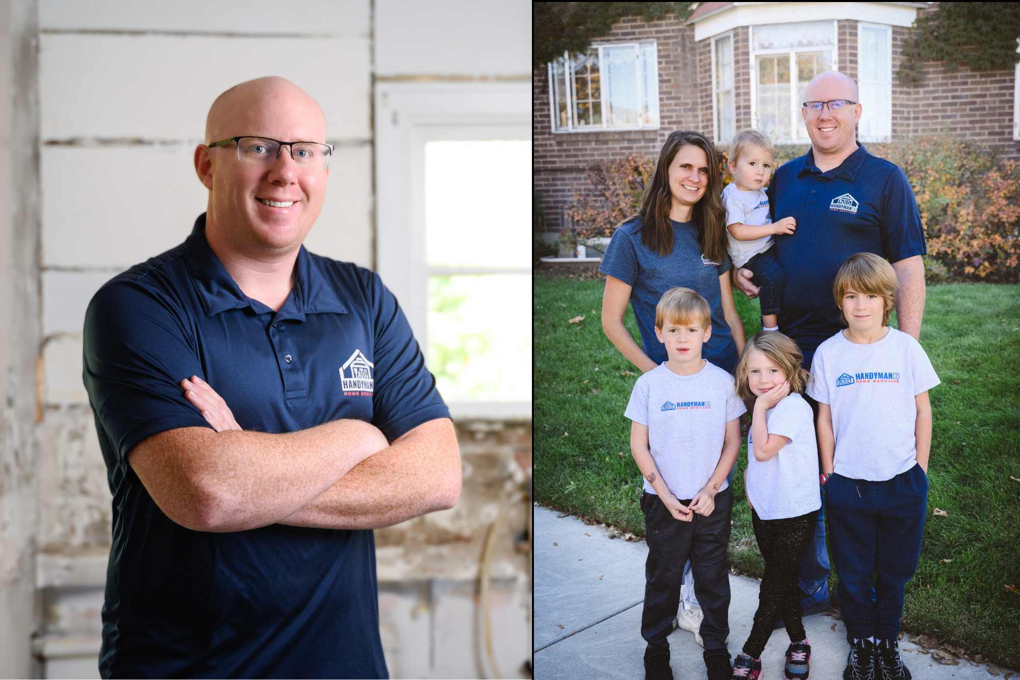 Photo of the owner of Remodel Co and his family