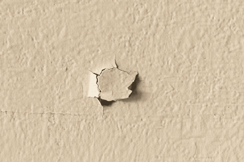 Image of screw pops in drywall