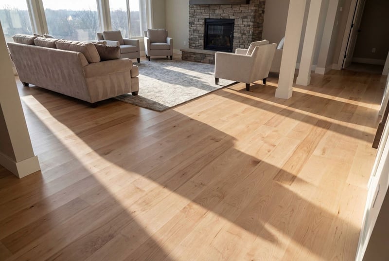 Image of wood flooring after installation