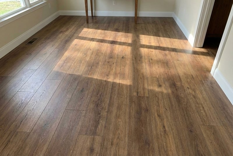 Image of flooring after it was installed