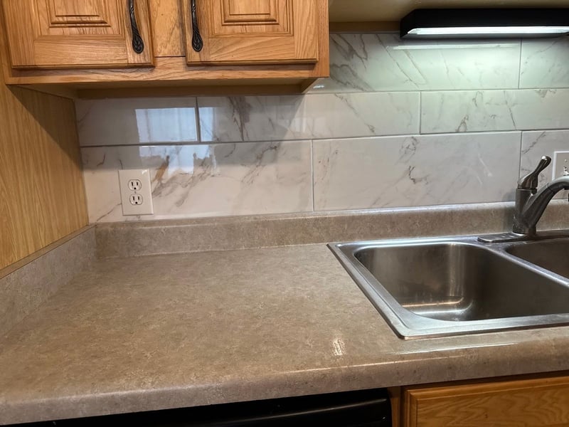 Image of a kitchen backsplash