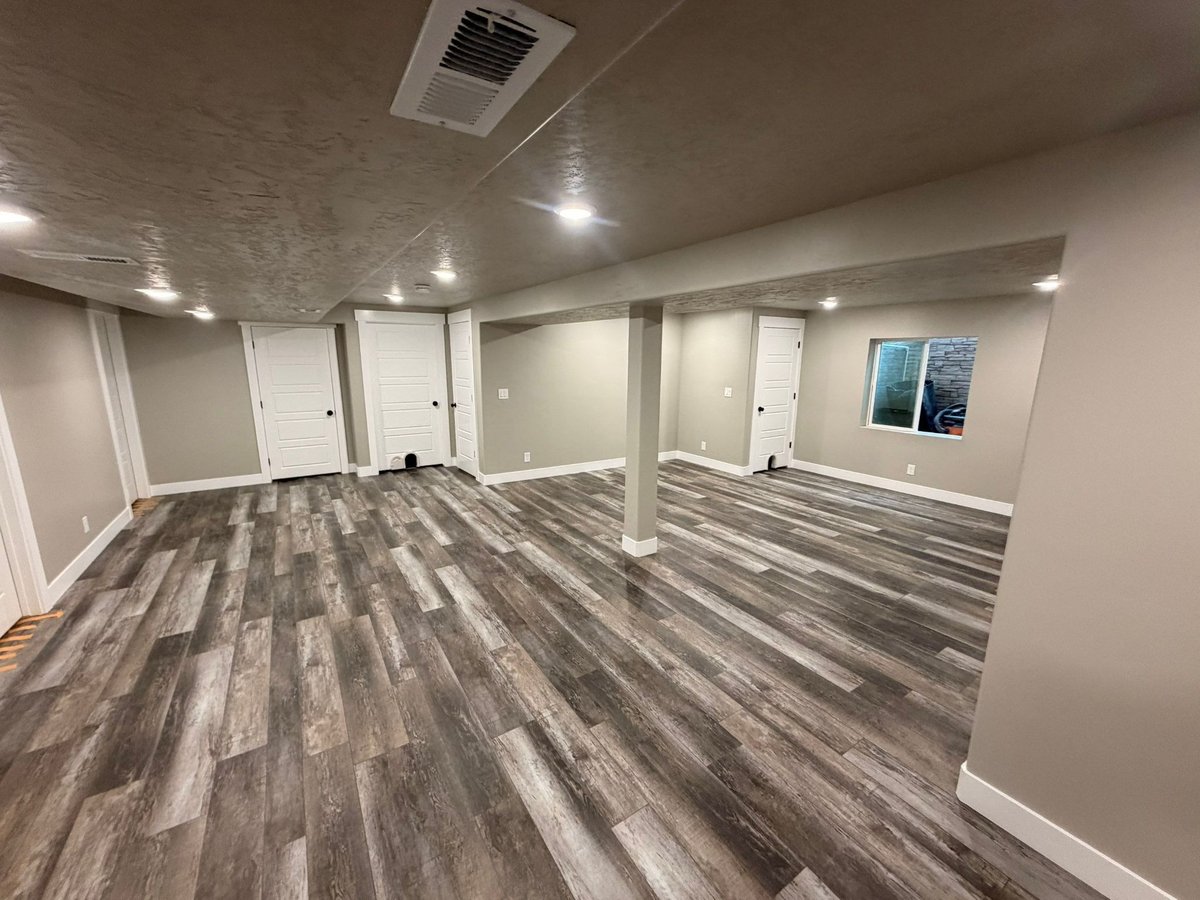 Completed Herriman Basement Finishing 